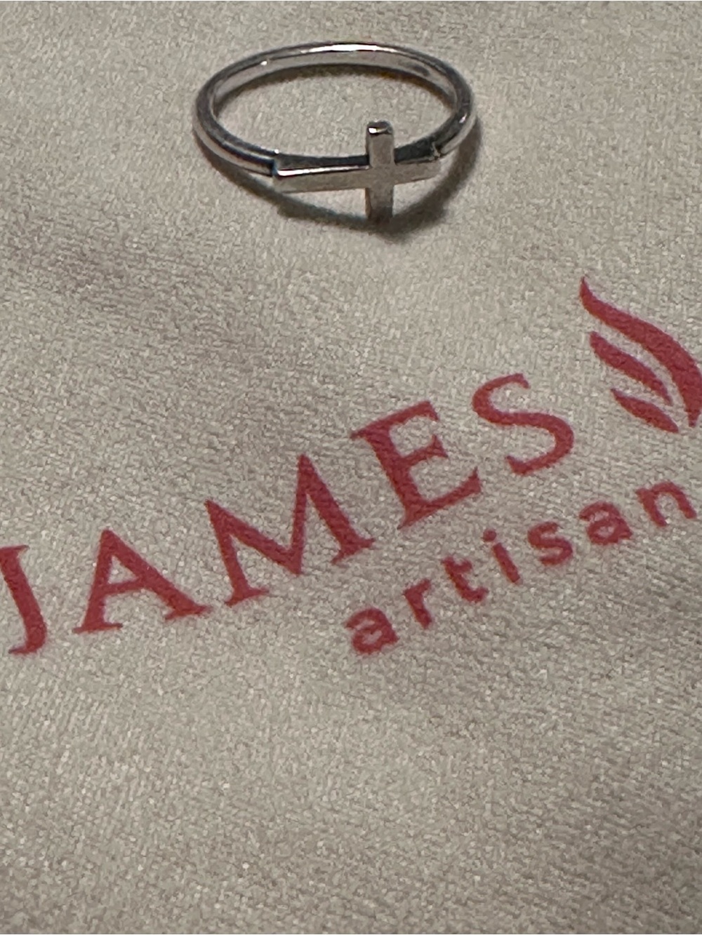 James Avery Silver Cross Ring - Silver